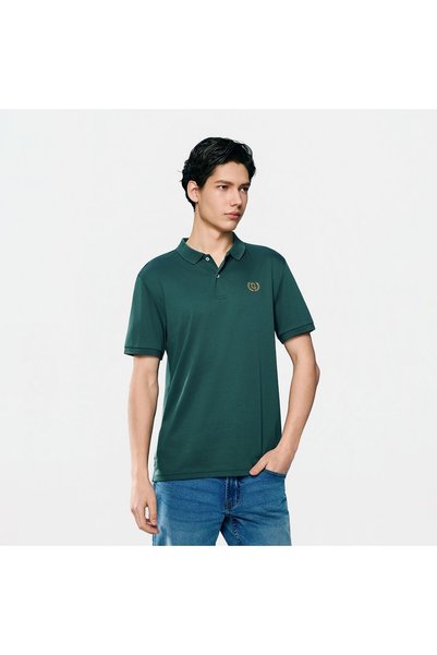 Giordano Men’s Slim Fit Liquid Touch Cotton Interlock Polo