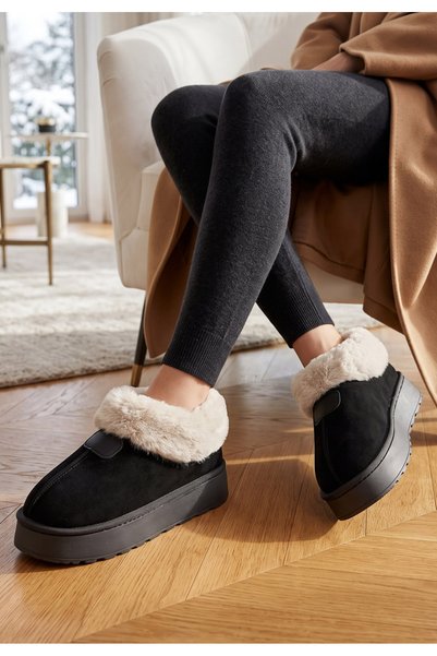 B T Shoes Ghete cu platformă Elarva negre
