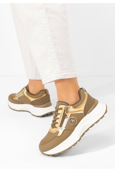 B T Shoes Sneakers cu platformă Viktoria bej