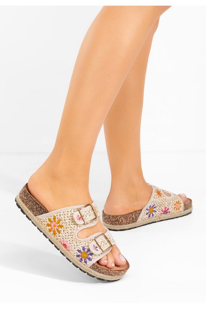 B T Shoes Papuci cu platformă JOELIA bej