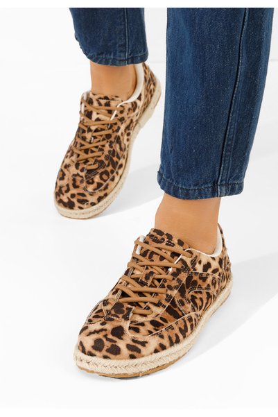 B T Shoes Teniși dama Georgya leopard