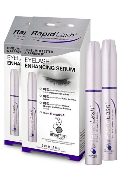 RapidLash مصل رابيد لاشز لتعزيز الرموش 3 مل، يجعل الرموش أطول وأكثر كثافة قطعتين