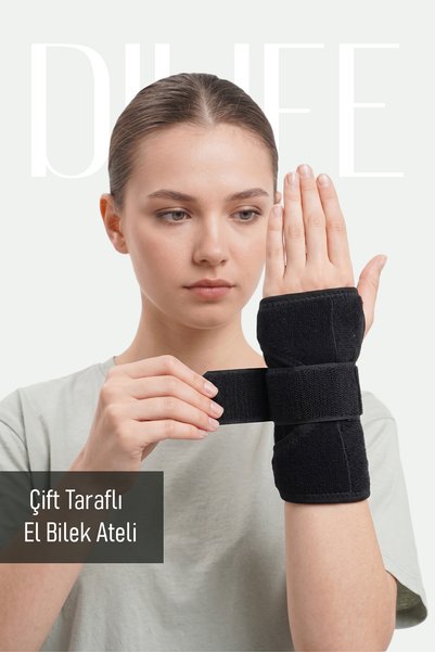 DILIFE Double-Sided Hand Wrist Splint |   Right & Left Compatible Orthopedic Support, Adjustable Size for Wrist Pain