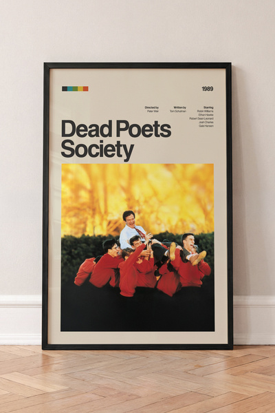 Pena Tablo Dead Poets Society Retro Film Posteri Siyah Çerçeveli Tablo - Ölü ...