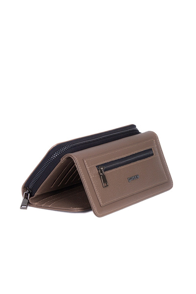 ŞAHDEM Genuine Leather Zippered Women's Wallet