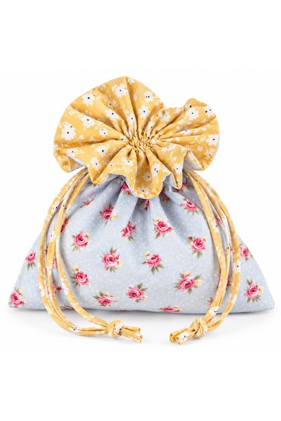 ToffyStore Premium Blue Lotus Pouch Bag