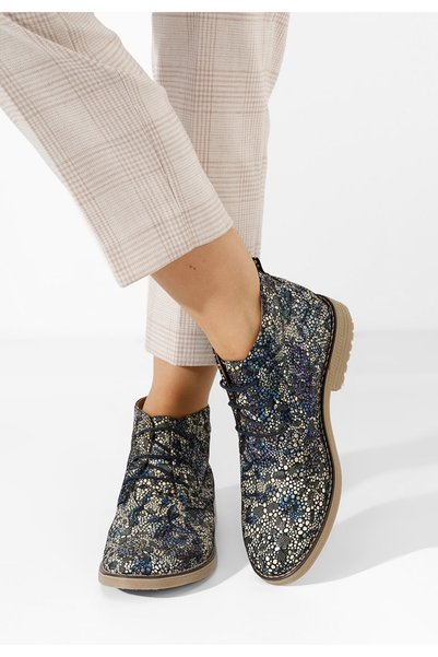 B T Shoes Ghete dama piele Kalisa V13 multicolore