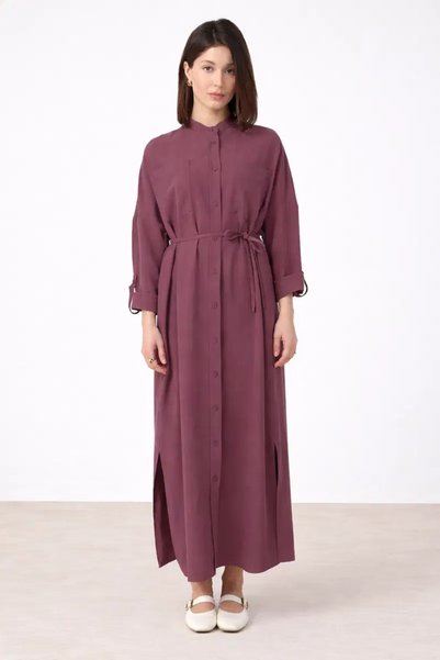 QANU Sera Long Shirt Plum