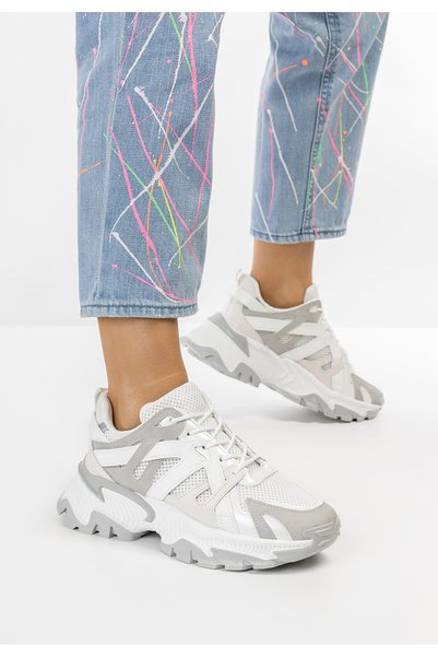 B T Shoes Sneakers dama albi Valodia