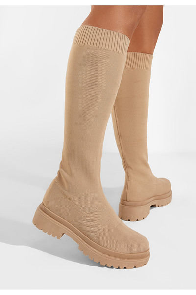B T Shoes Cizme tip soseta Olvera kaki