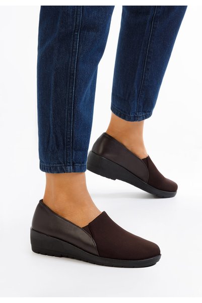 B T Shoes Mocasini cu platforma Yanira maro