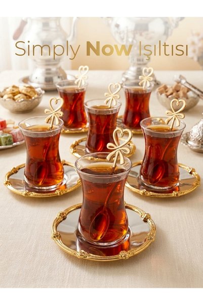 Simply Now Heart Bow Tea Sugar Spoon, 6 Pieces