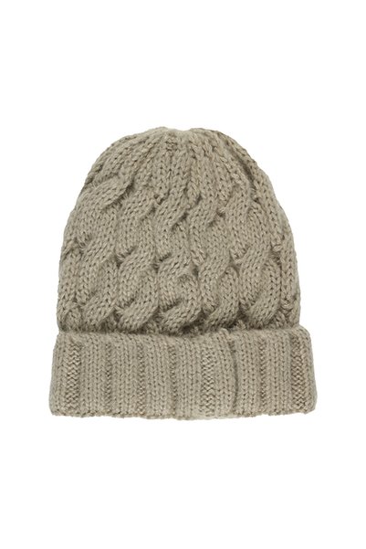 Panço Girl's Stone Color Knitted Beanie