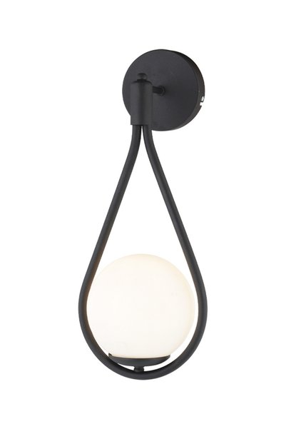 Apliqa Sconce Mirza Single Black and White Glass Modern Wall Sconce Bedside Living Room Sconce