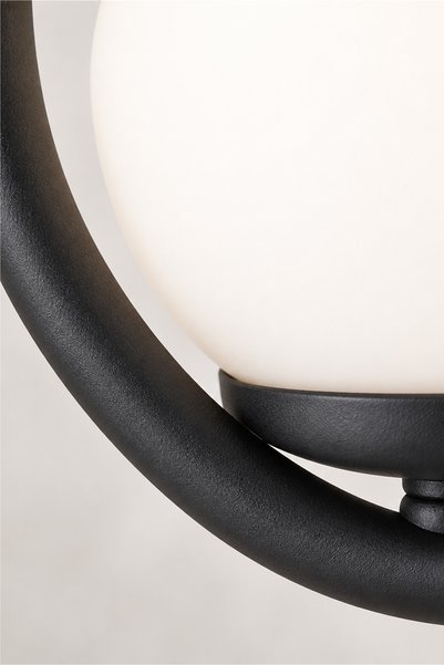 Apliqa Sconce Mirza Single Black and White Glass Modern Wall Sconce Bedside Living Room Sconce