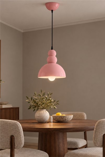 Apliqa Nick Pembe Renkli Modern Çocuk Odası, Salon Sarkıt Avize