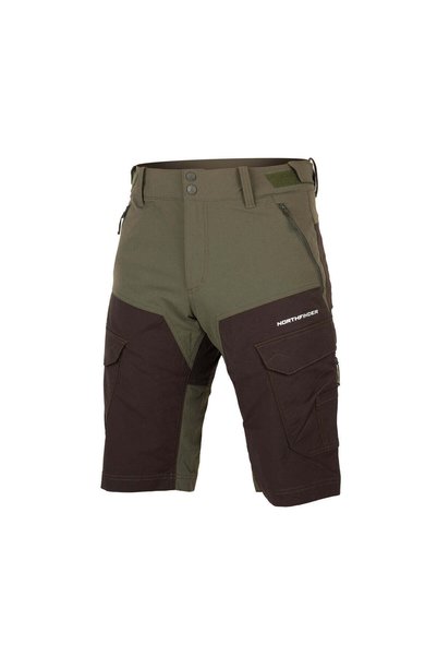 NORTHFINDER CASTOR – pantaloni scurți de drumeție hibrizi pentru bărbați, Verde