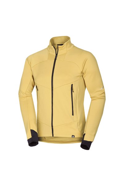 NORTHFINDER JACINTO – bluză fleece de drumeție pentru bărbați, Galben
