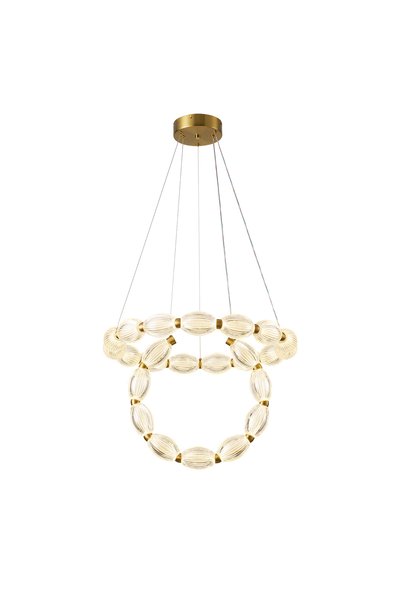 Apliqa Aspen 2'li Yuvarlak 106 Watt Eskitme Sarkıt 3 Renkli Led Avize