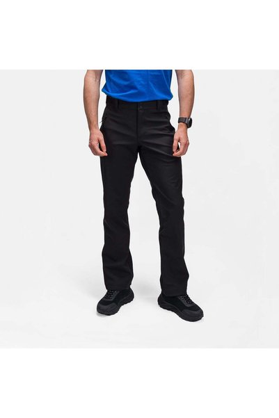 NORTHFINDER GERON1 – pantaloni de drumeție softshell pentru bărbați, Negru