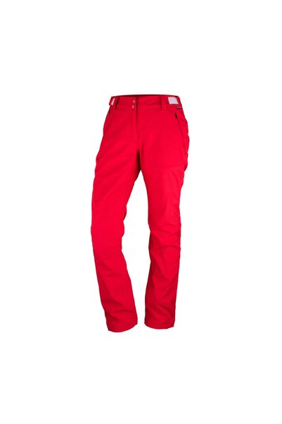 NORTHFINDER MADZER – pantaloni de drumeție softshell pentru femei, Rosu
