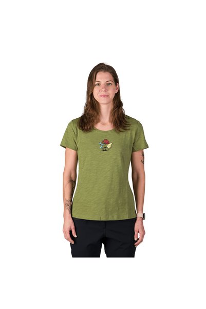 NORTHFINDER GRACIANA – tricou din bumbac organic de drumeție pentru femei, Verde