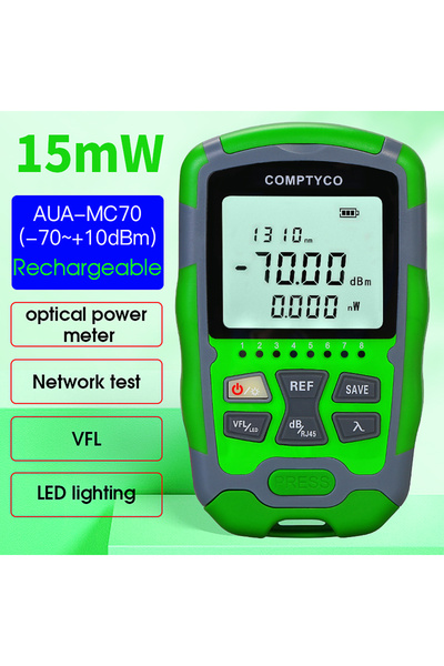 Choice4 AUA-MC70 15MW Rechargeable AUA-MC70 Optical Power Meter -70~+10dBm 4 ...