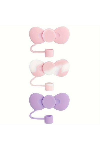 Choice1 3PCS A Bowknot Straw Covers Cap Compatible with Stanley 30&40 Oz Tumb...