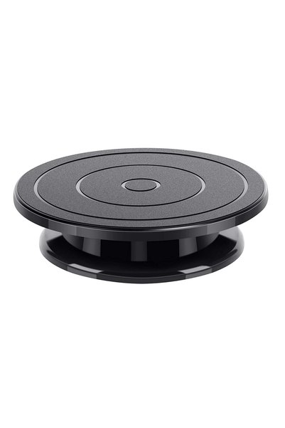 Choice 1pcs black 6pcs Cake Turntable with 2 Frosting Straight Angled Spatula...