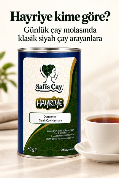 Safiş Çay Hayriye Demleme Siyah Yaprak Çay Harmanı 80 g