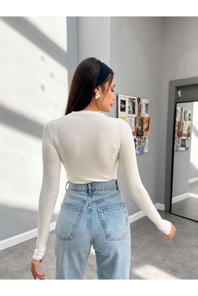 ESRAHELVACI Uzun Kollu Basic Body