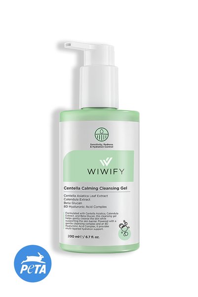 WIWIFY جل غسول الوجه المهدئ من سنتيلا، مضاد للحساسية والاحمرار، ذو تأثير مهدئ...
