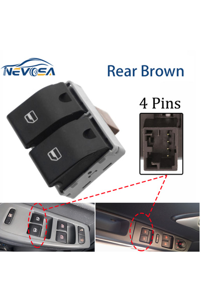 Choice1 Rear Brown Base NEVOSA For VW Gol Saveiro g4 g5 g6 g7 Fox Cross Space...