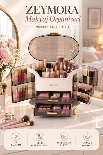 ZEYMORA MAKEUP ORGANİZER ZEYMORA MAKYAJ ORGANİZERİ