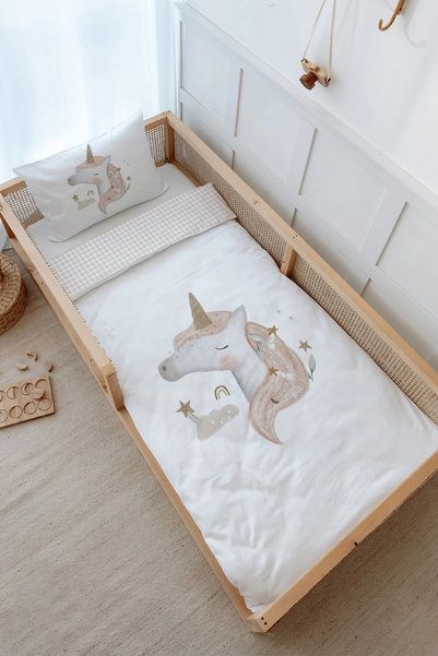 Tuğba Kuğu Montessori Duvet Cover and Fitted Sheet Set - Royal Series - Unico...