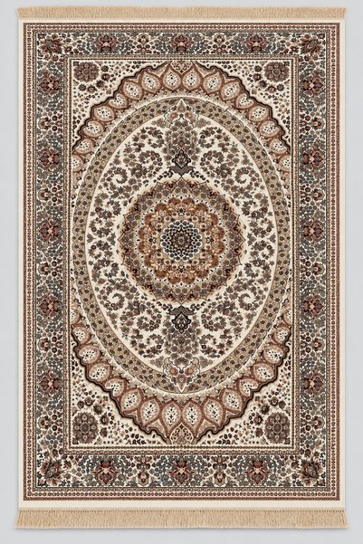 Genel Markalar 857-Beyaz Semerkant Salon Oturma odası Otantik Halı