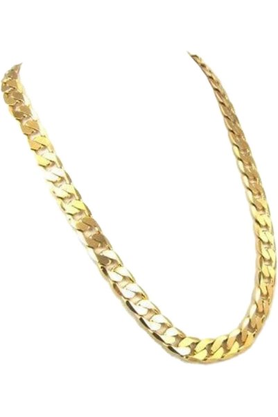 Generic 24k Gold Filled Men's Cuban Chain -10mm (Yellow)