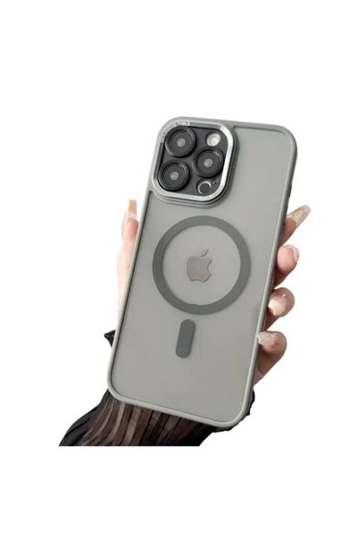 Apple Προστατευτική θήκη MagSafe για iPhone 12 - διάφανη σε γκρι χρώμα