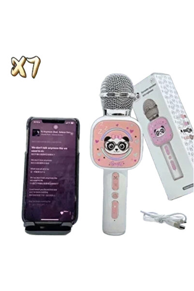 OEM Ασύρματο μικρόφωνο Karaoke X7 σε λευκό χρώμα