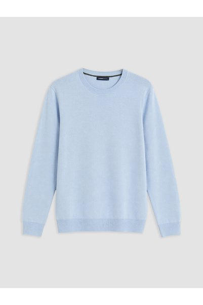 LC Waikiki Nevavm with a Difference from Lcwaikiki Classic Blue Knitwear Plai...