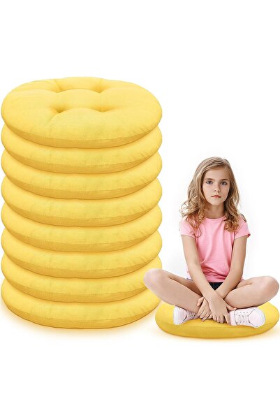 Generic Floor Cushion,40x40x9cm 8Pcs Round Floor Seating Set