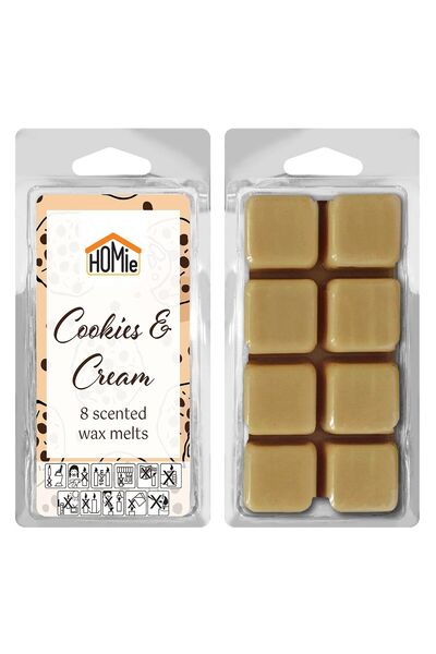 OEM Αρωματικό wax Melt Cookies και Cream σετ=8 κύβοι 80gr Homie 57483 - 1 τεμ...