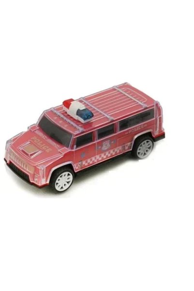 OEM Παιδικό Pull Back αστυνομικό όχημα τύπου Hummer με φως και ήχο 6730 σε κό...