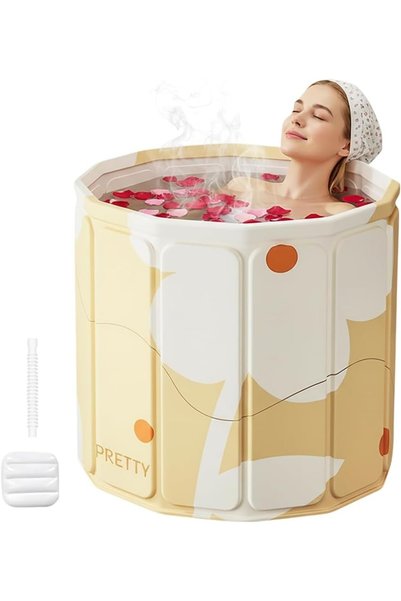 Generic Portable Foldable Bath Tub Thickened and Sturdy Bath Tub for Adults &...