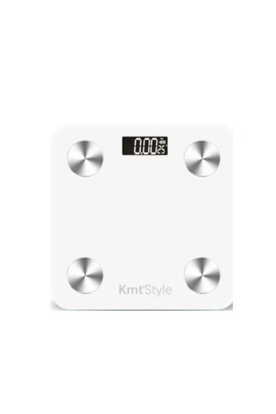 OEM Γυάλινη ψηφιακή ζυγαριά Bluetooth μπάνιου έως 180kg λευκή 2406879