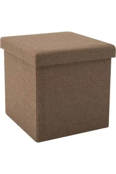 OEM 2 σε 1 σκαμπό και κουτί αποθήκευσης 38x38x38 εκ. καφέ 2208856
