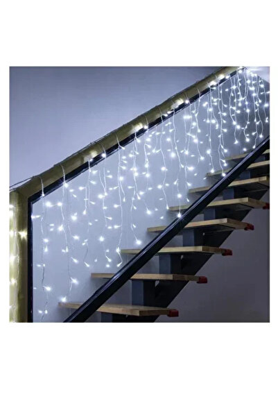 OEM Χριστουγεννιάτικα Λαμπάκια “βροχή” 100LED 3m (5m*0.4m) Ψυχρού Λευκού Φωτι...