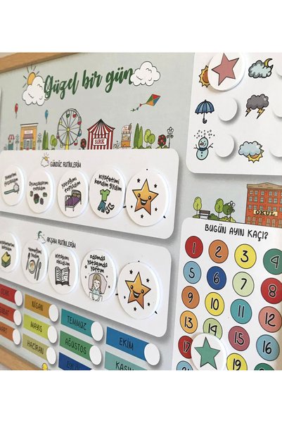 BLOPS +6 Yaş Mıknatıslı Lunapark Sorumluluk Panosu