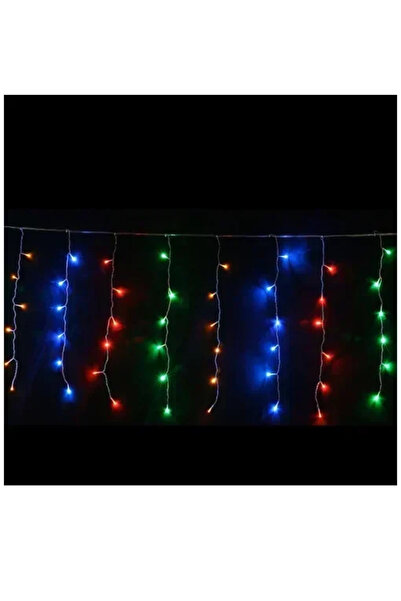 OEM Χριστουγεννιάτικα Λαμπάκια “βροχή” 200LED 3m (10m*0.4m) Πολύχρωμου Φωτισμ...