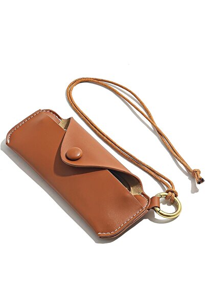 Generic Leather Glasses Case, Fashion Sunglasses Bag Organizer with Wrist Str...